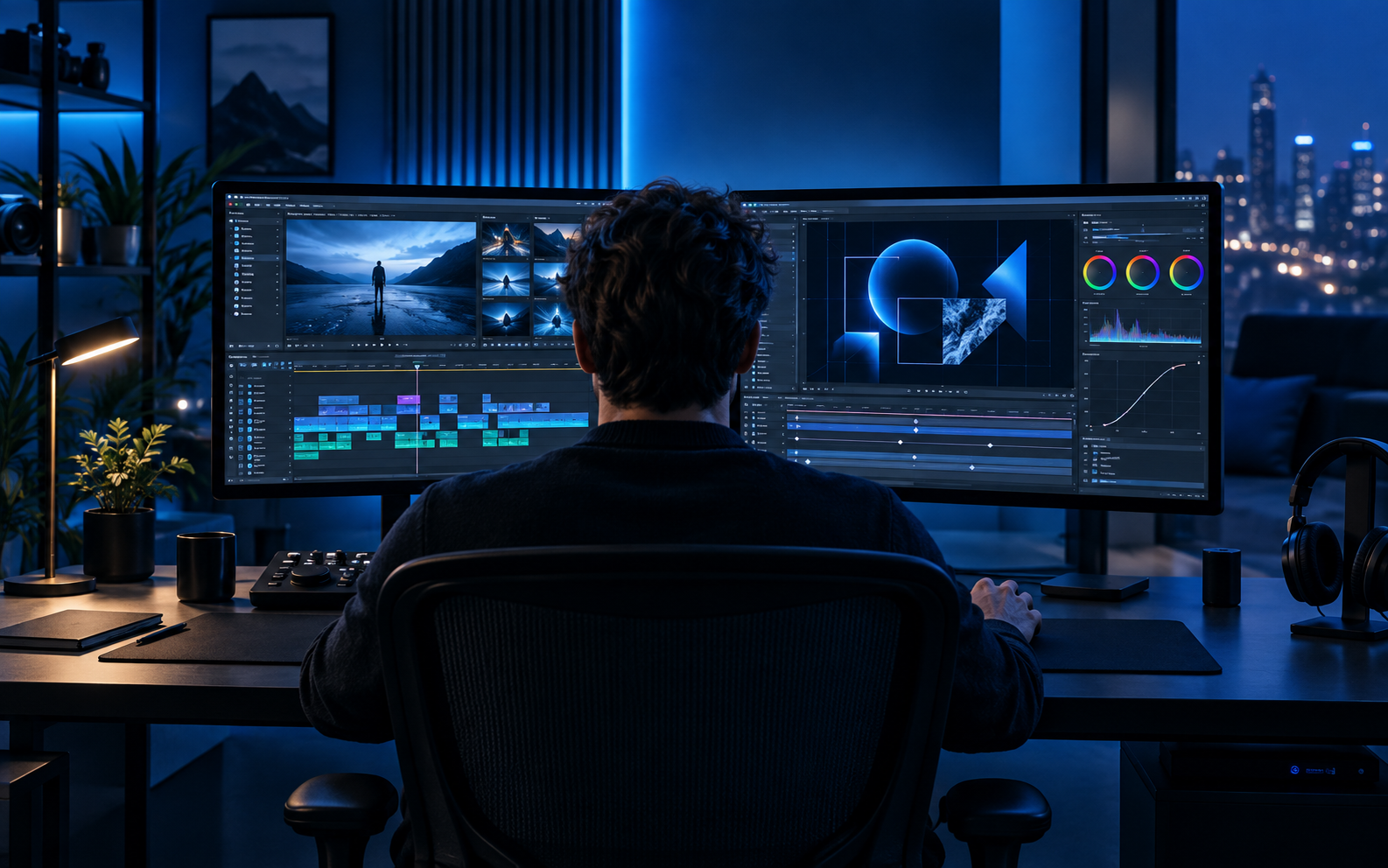 AI content creation studio for videos and advertising